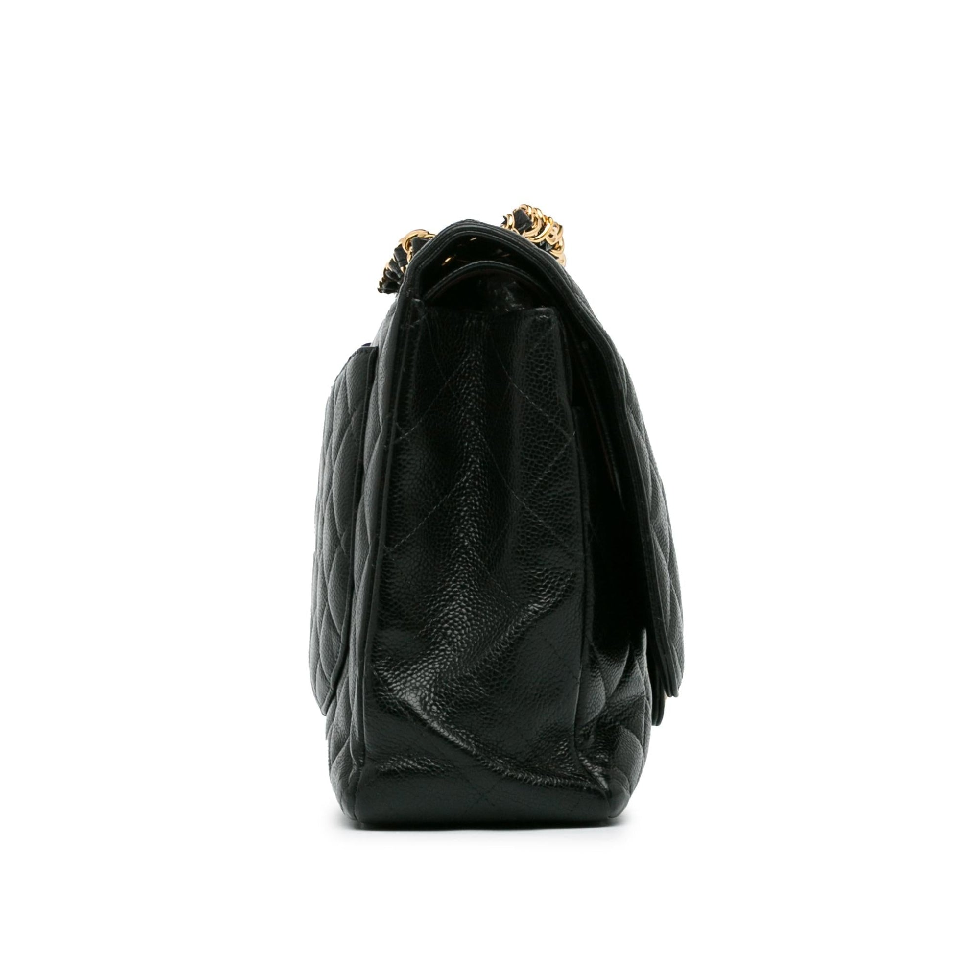 Chanel Maxi Classic Caviar Double Flap SHG-Nah1rf Handbag