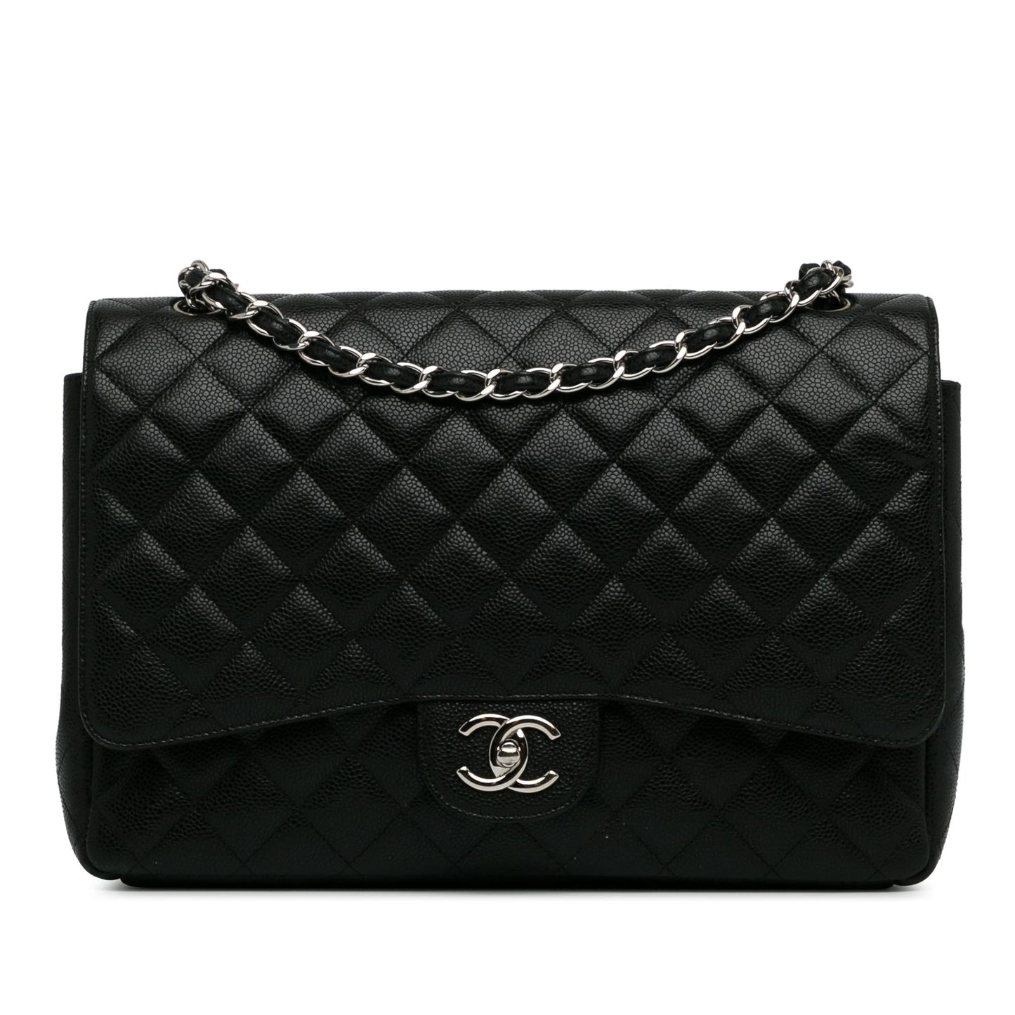 Chanel Maxi Classic Caviar Double Flap SHG-UssHab Handbag