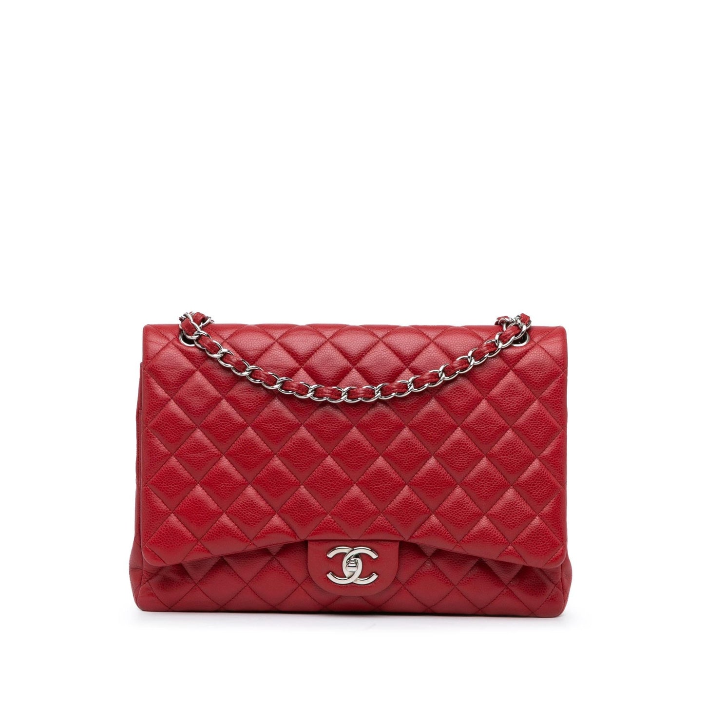Chanel Maxi Classic Caviar Double Flap Handbag Double Flap