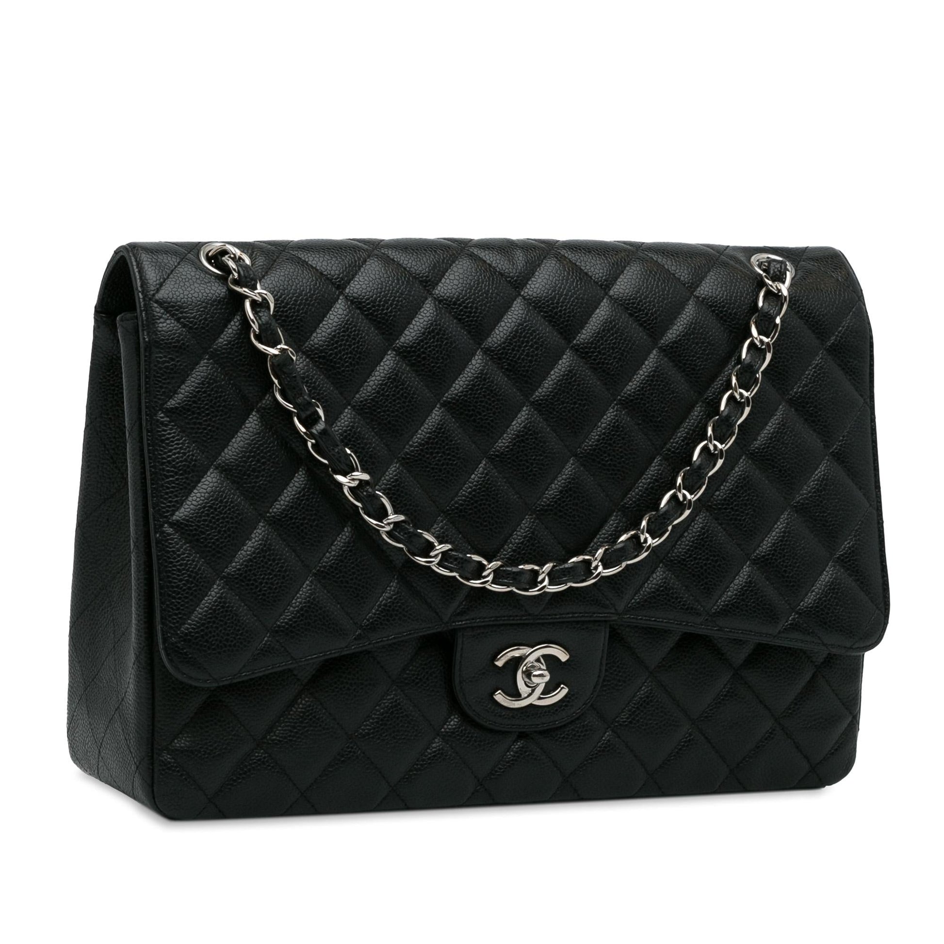 Chanel Maxi Classic Caviar Single Flap SHG-QSdaKq Handbag
