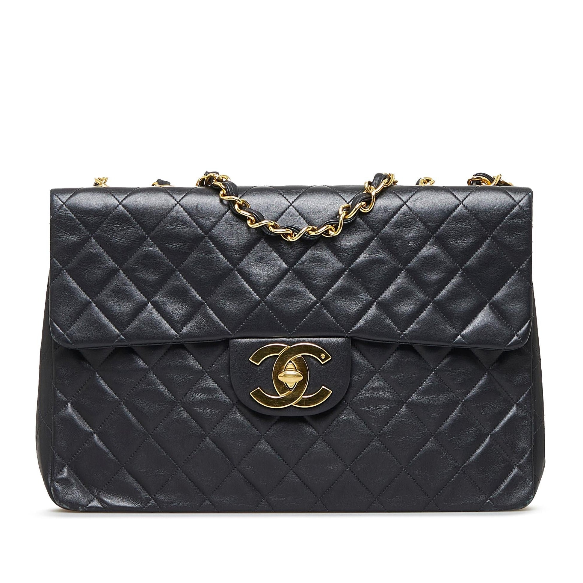 Chanel Maxi Classic Lambskin Double Flap SHG-EmVxmM Handbag