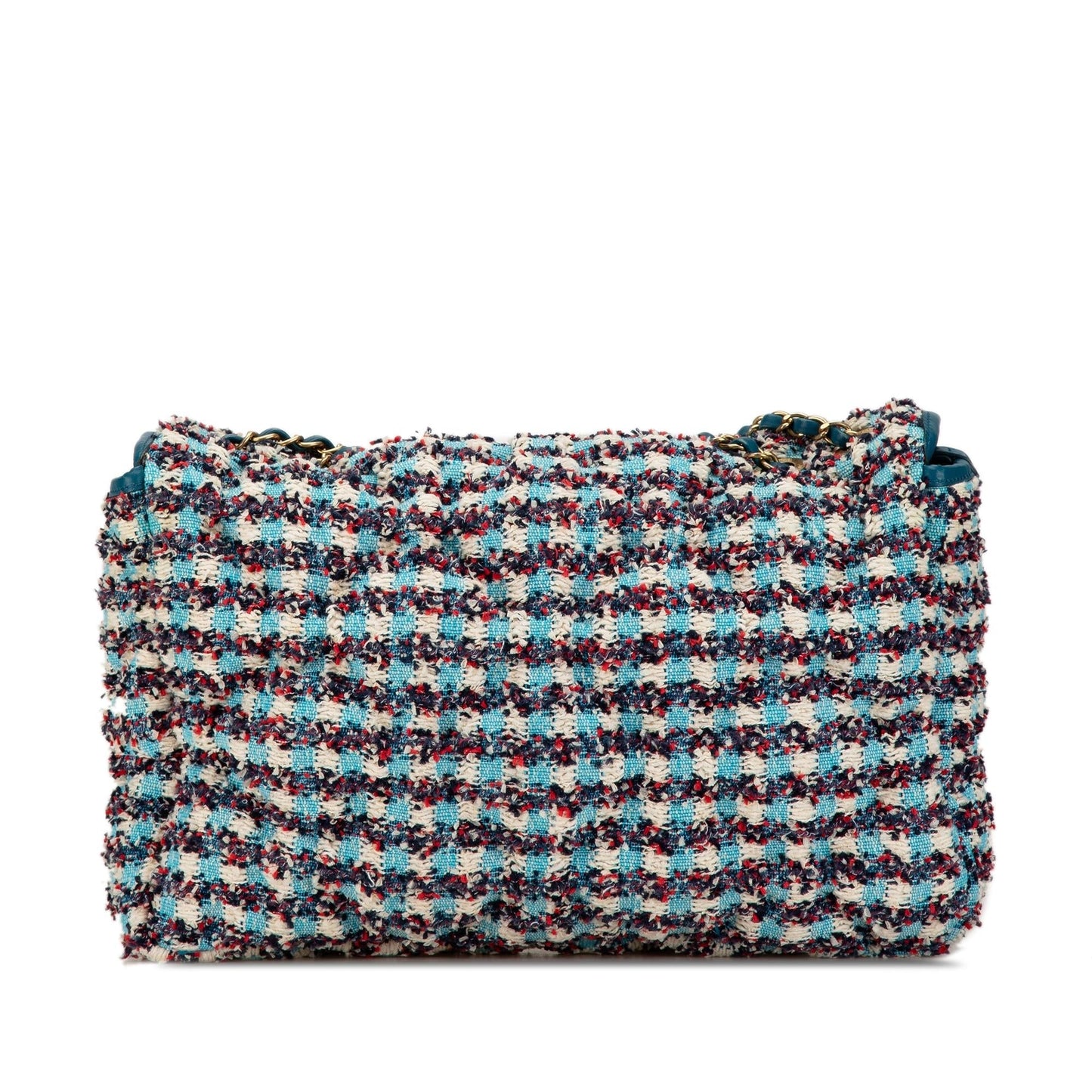 Chanel Maxi Tweed Chesterfield Single Flap Handbag
