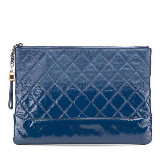 Chanel Aged Calfskin Gabrielle O Clutch Bag