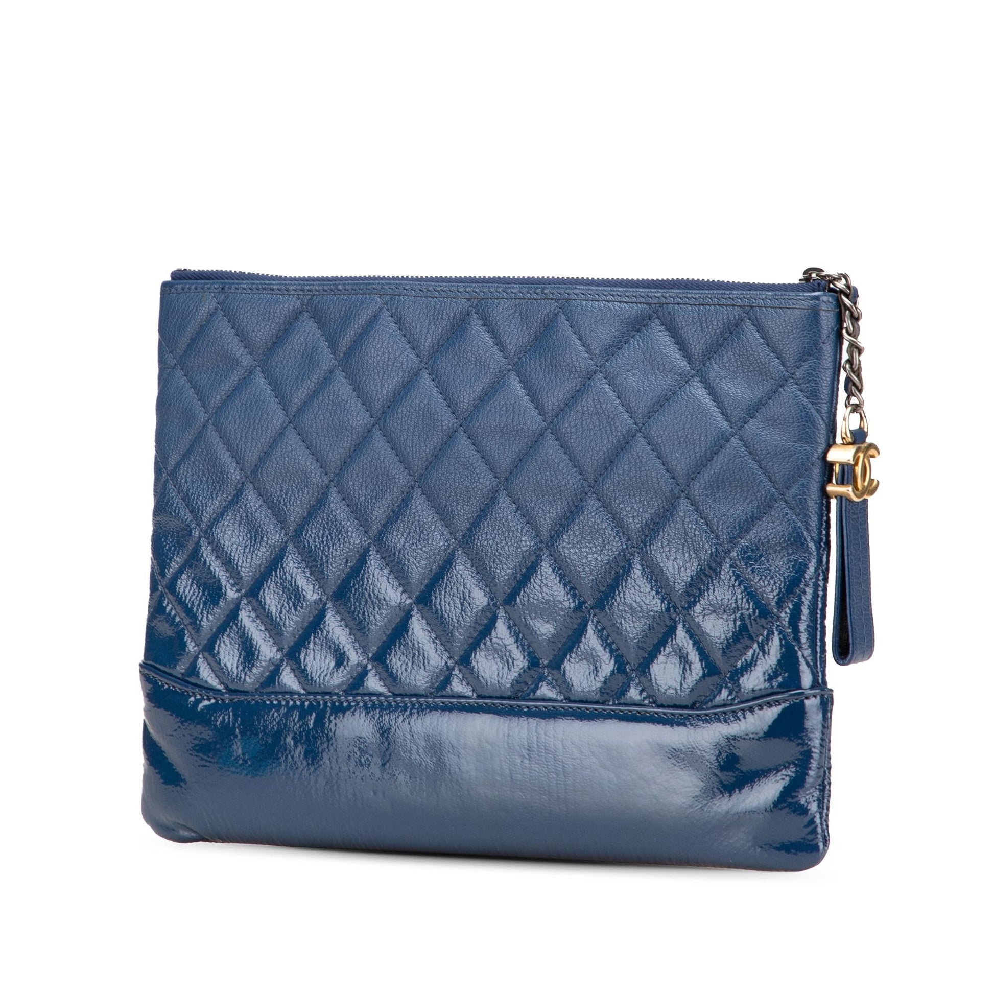 Chanel Aged Calfskin Gabrielle O Clutch Bag