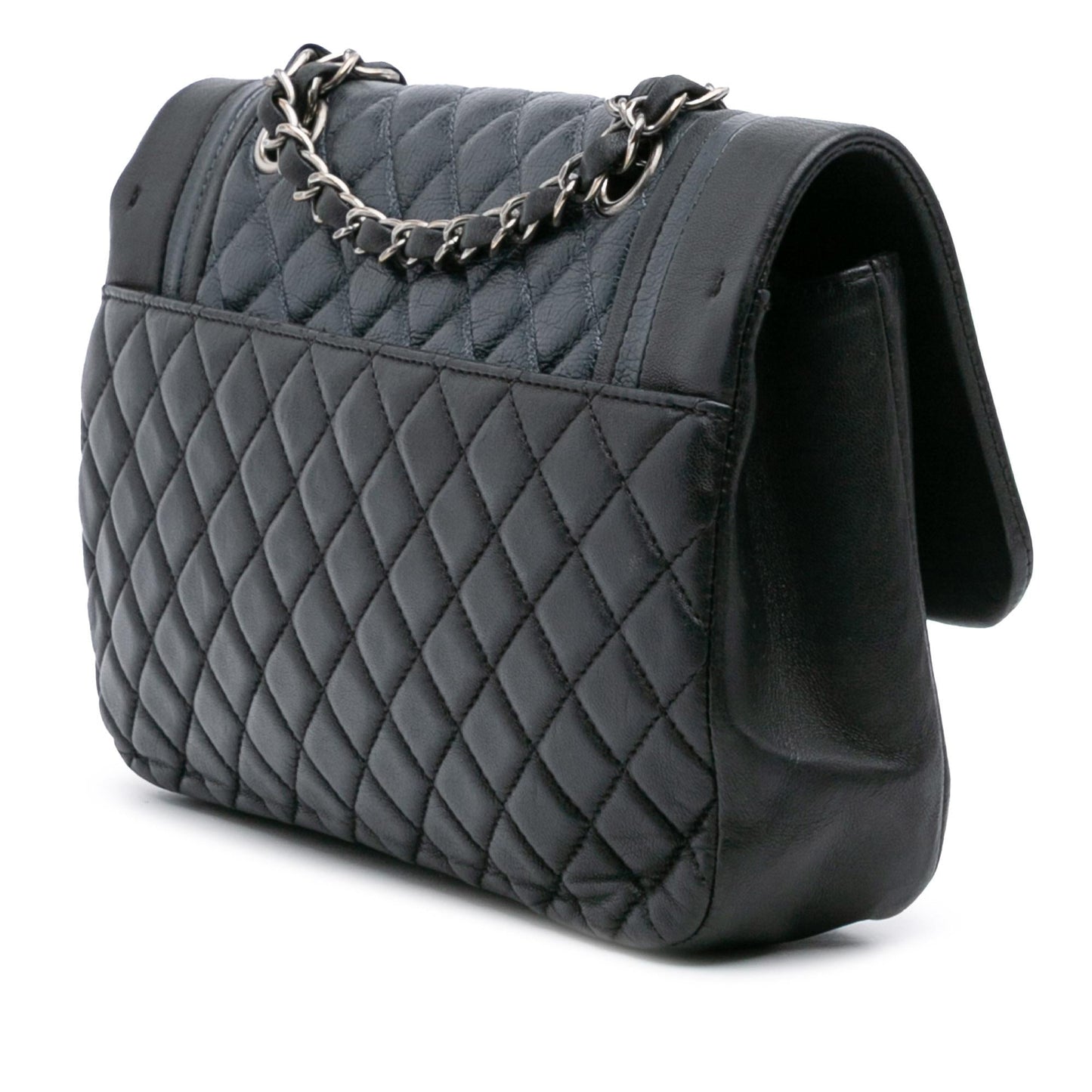 Chanel Bicolor Quilted Calfskin Flap Handbag