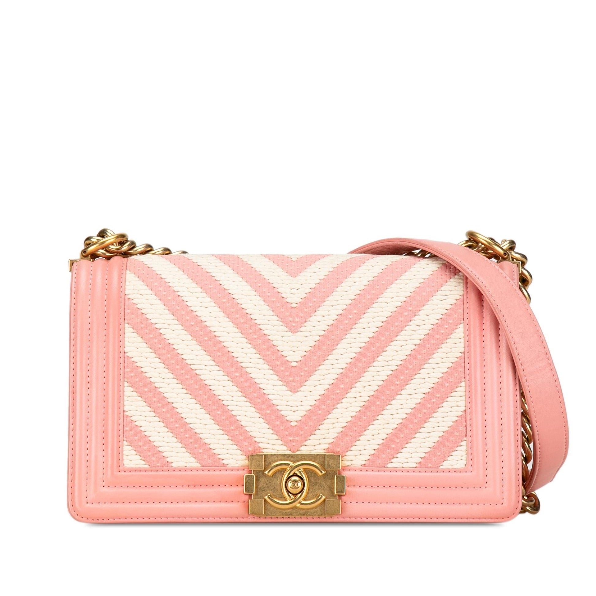 Chanel Braided Chevron Boy Flap SHG-9hhRjC Handbag