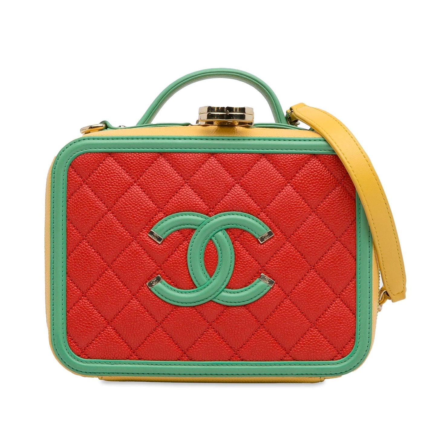 Chanel CC Caviar Filigree Vanity SHG-PrxVRk Handbag