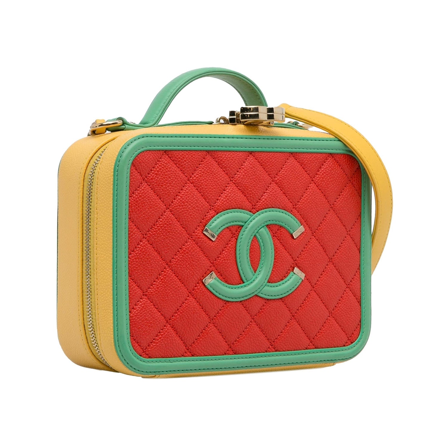 Chanel CC Caviar Filigree Vanity SHG-PrxVRk Handbag