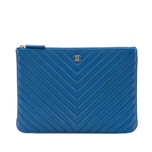 Chanel CC Chevron Caviar O Clutch Bag Clutch 1
