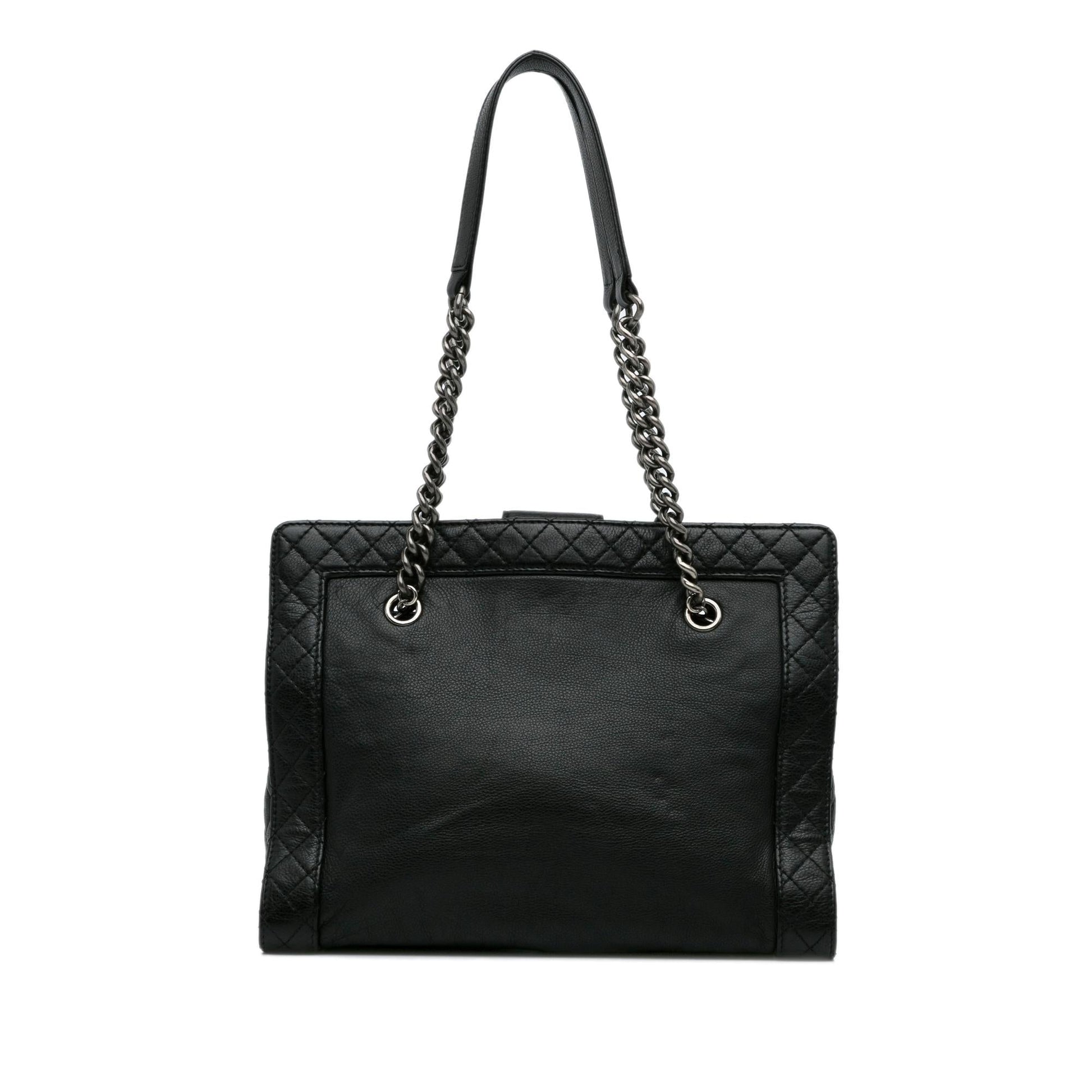 Chanel Calfskin Boy Reverso Shopping Tote Bag