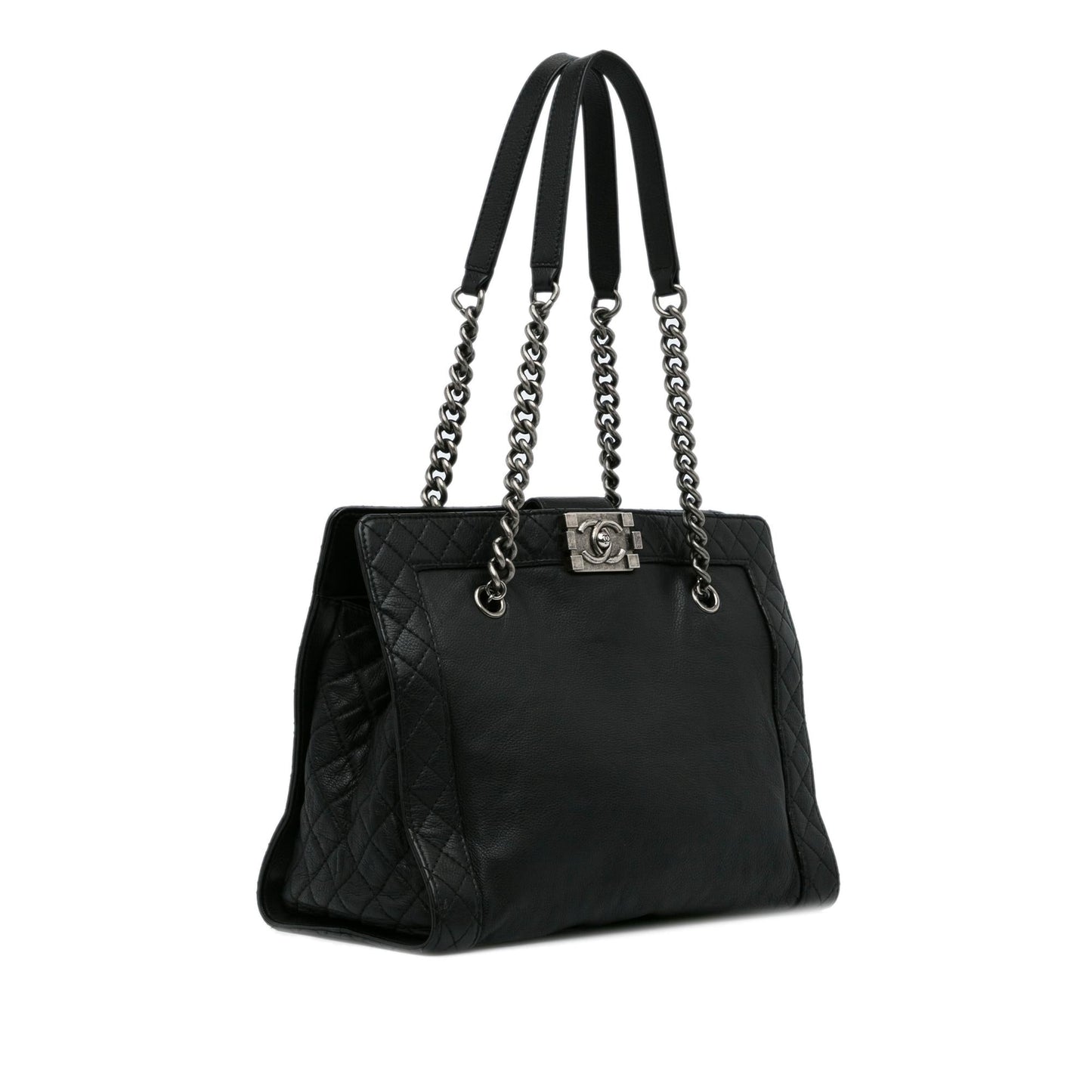Chanel Calfskin Boy Reverso Shopping Tote Bag Tote 1