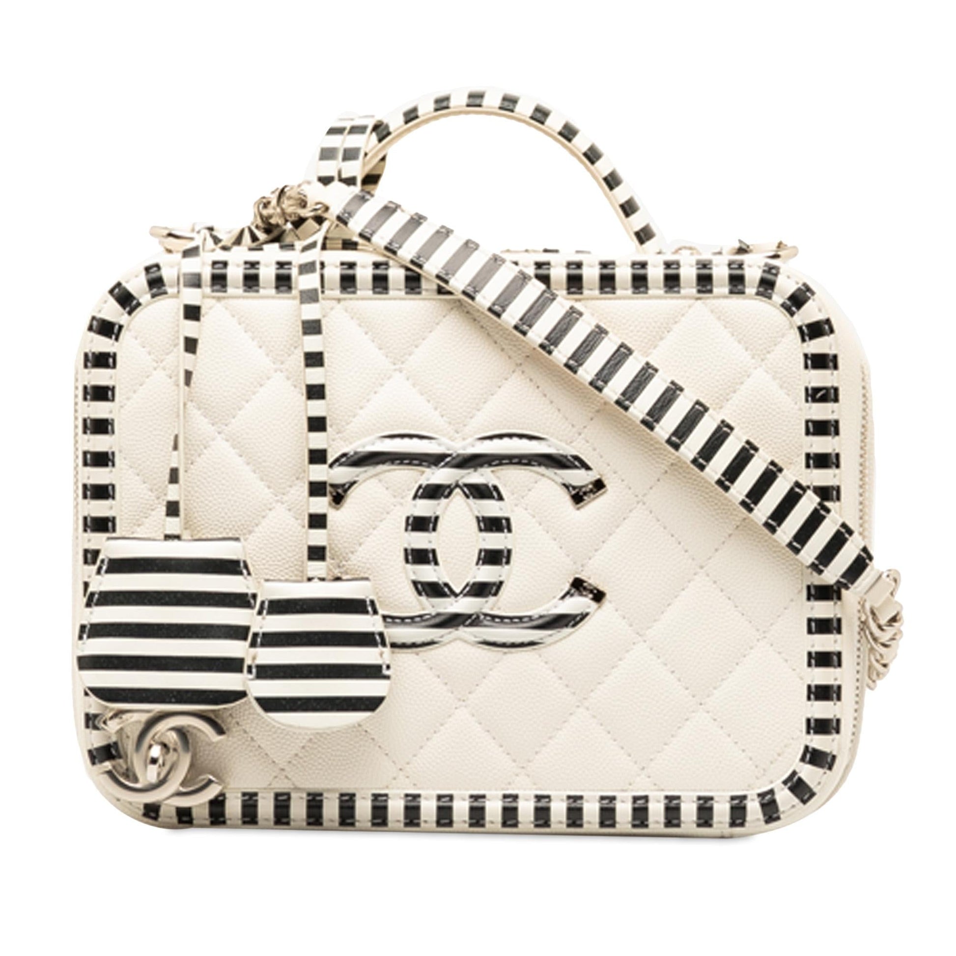 Chanel Caviar CC Filigree Vanity SHG-HPGDYu Handbag