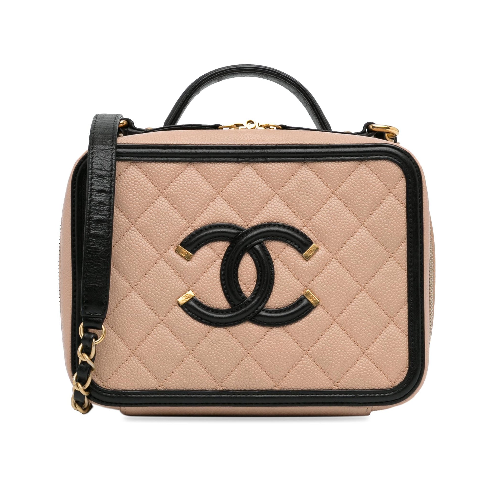 Chanel Caviar CC Filigree Vanity SHG-BTqCcq Handbag