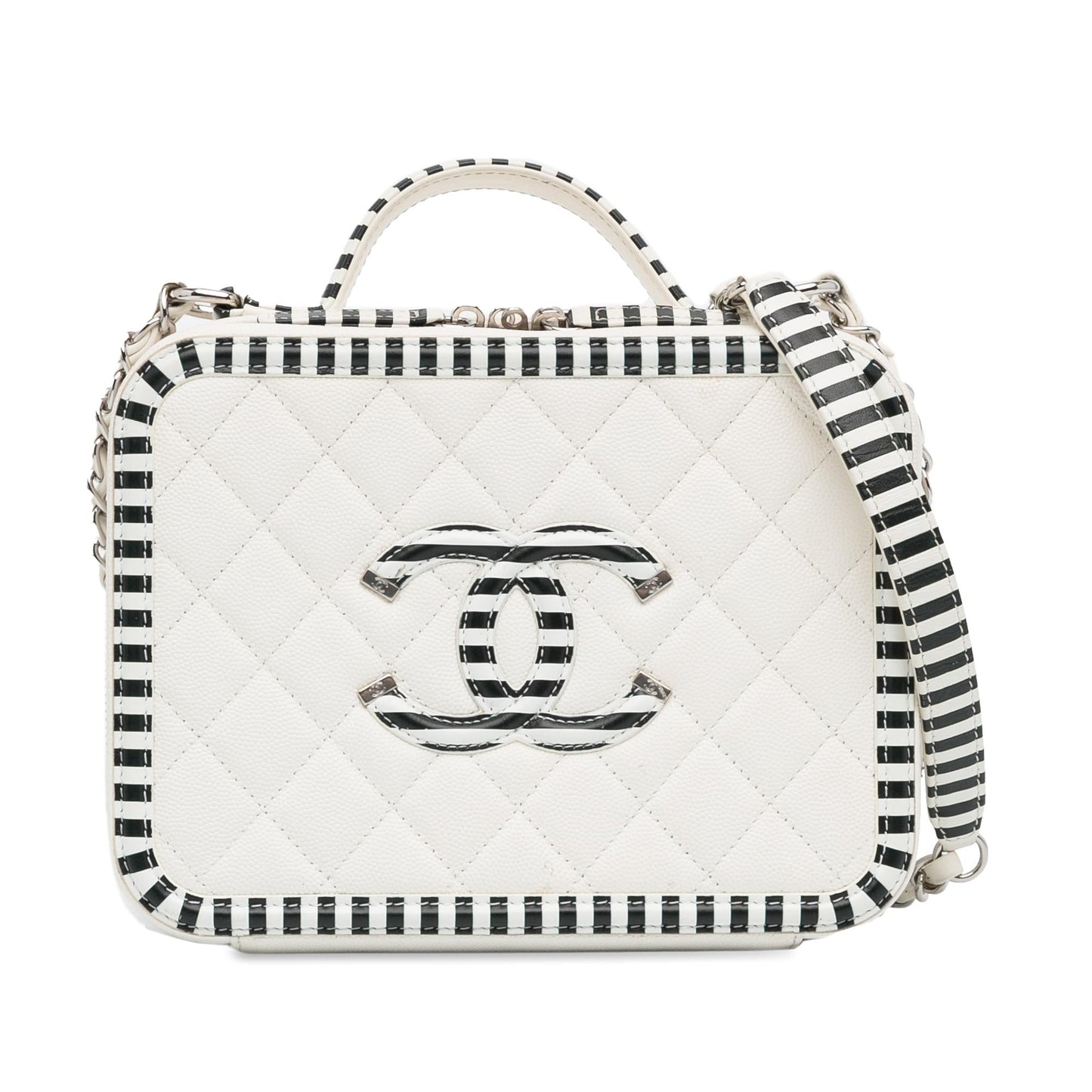 Chanel Caviar CC Filigree Vanity SHG-APLaSU Handbag