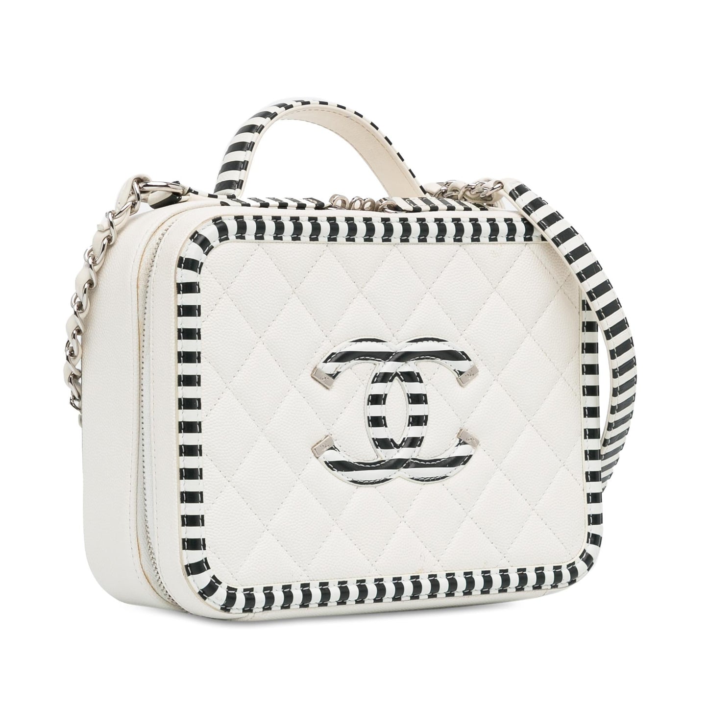 Chanel Caviar CC Filigree Vanity SHG-APLaSU Handbag