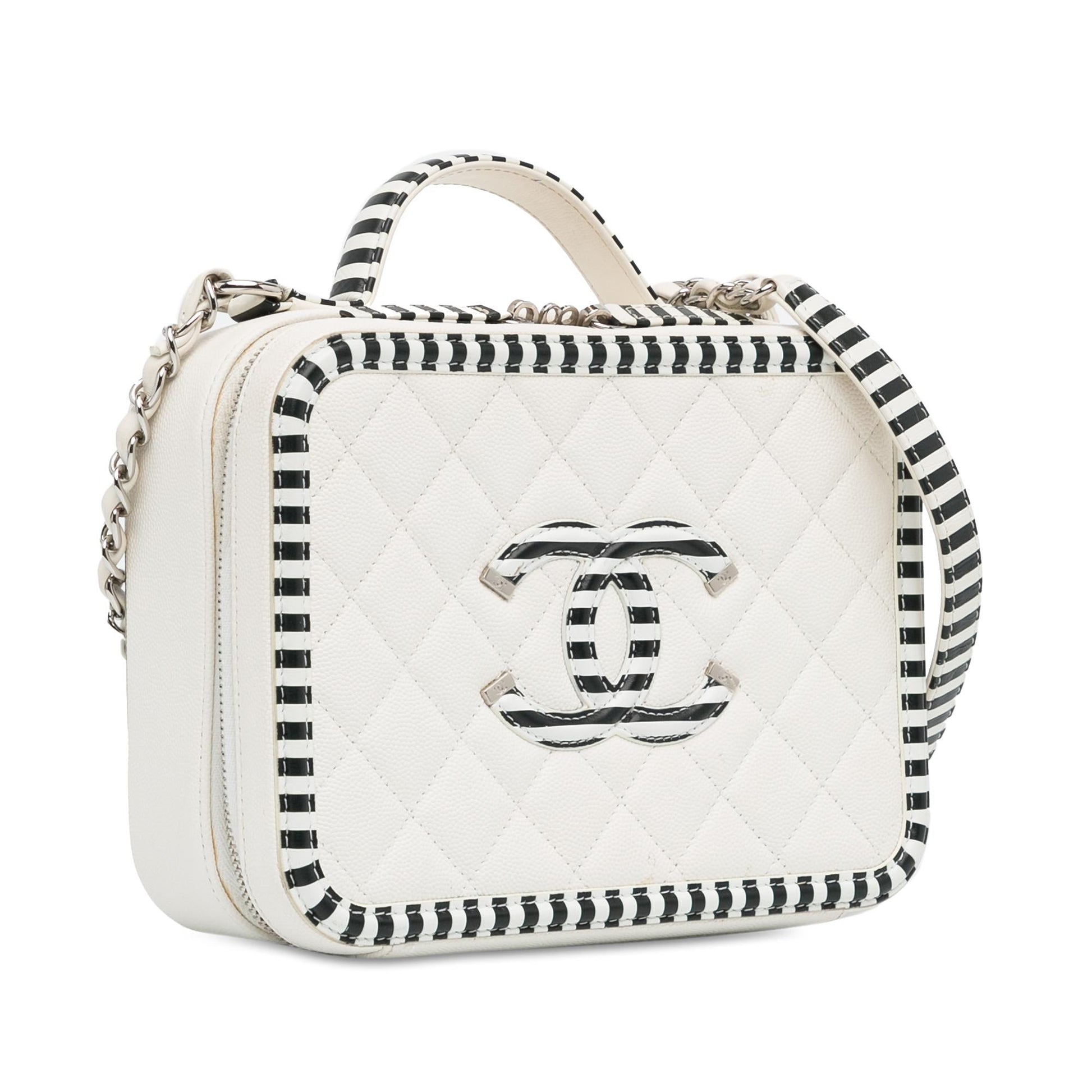 Chanel Caviar CC Filigree Vanity SHG-APLaSU Handbag