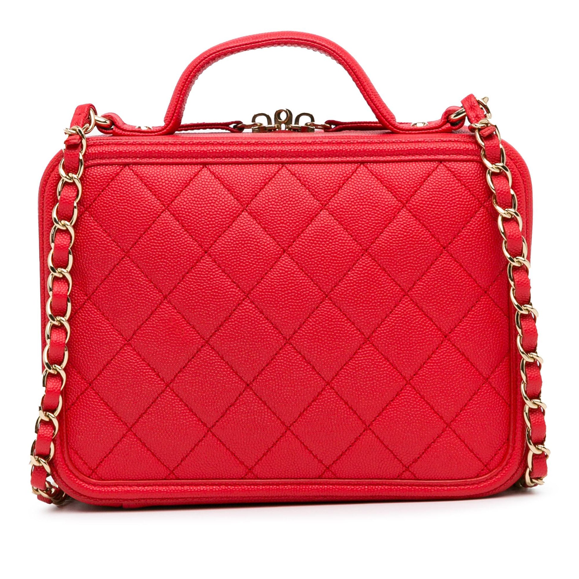 Chanel Caviar CC Filigree Vanity SHG-pbf0T7 Handbag