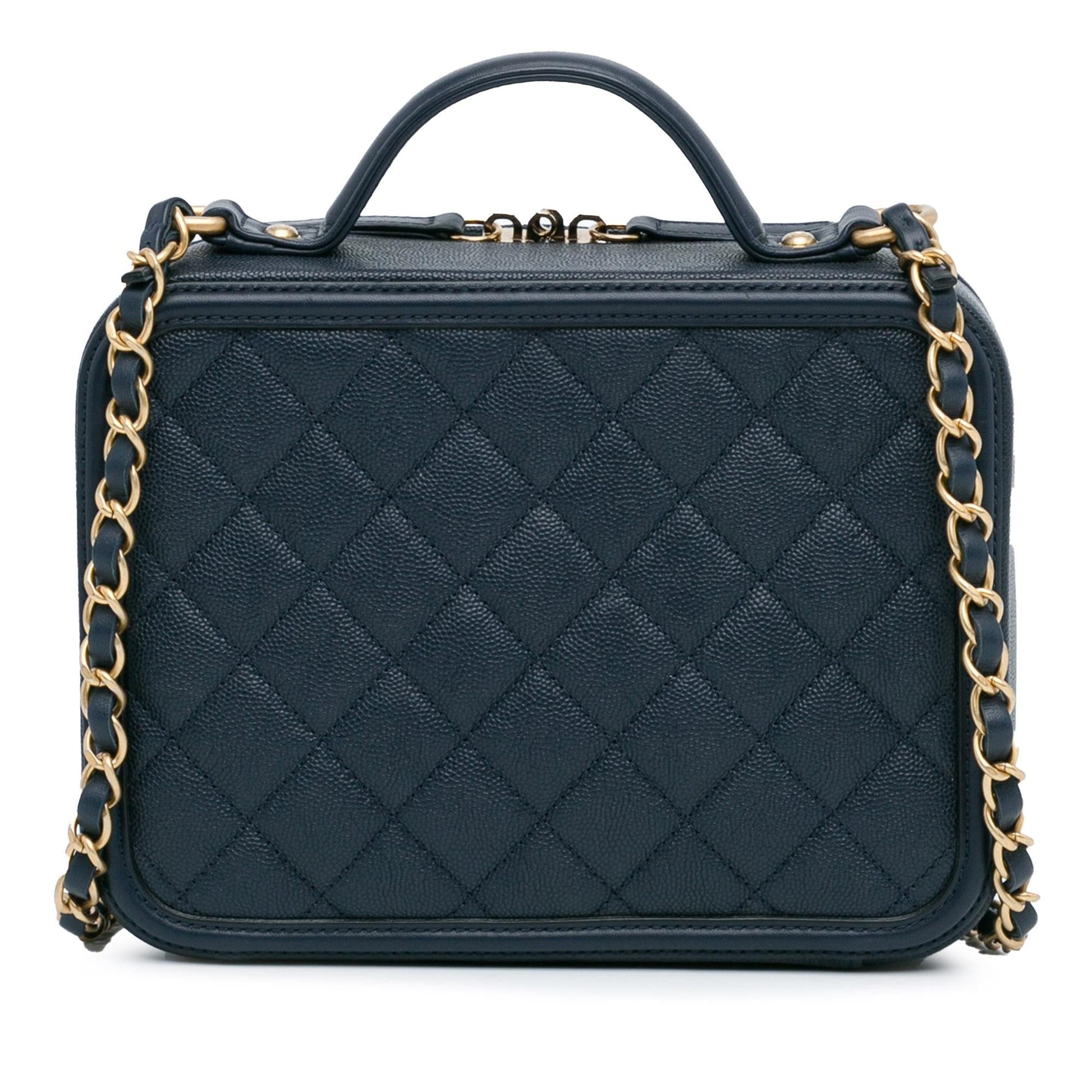 Chanel Caviar CC Filigree Vanity SHG-1tdpwa Handbag