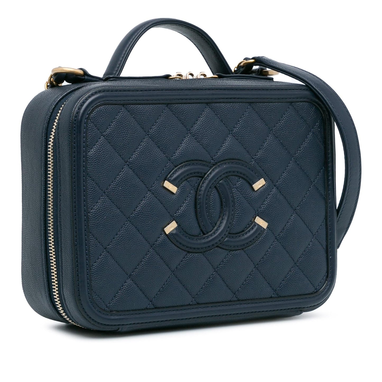 Chanel Caviar CC Filigree Vanity SHG-1tdpwa Handbag