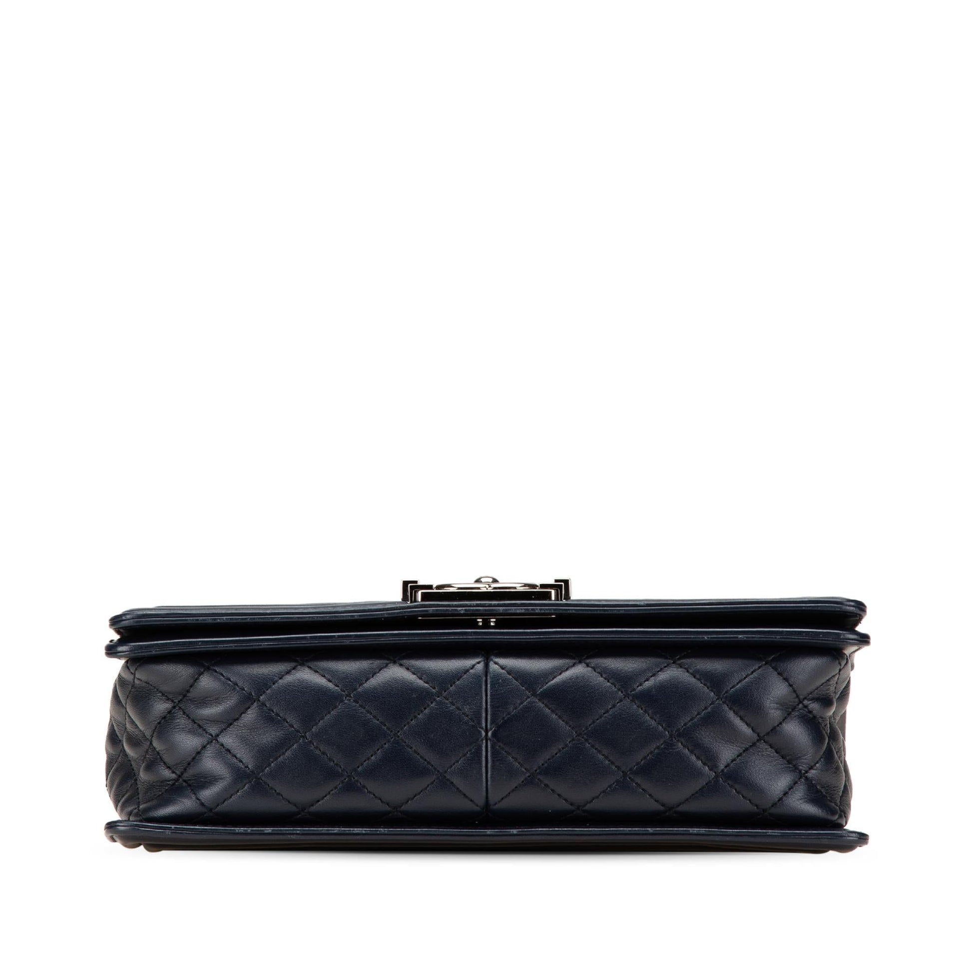 Chanel Chevron Lambskin Boy Flap Handbag