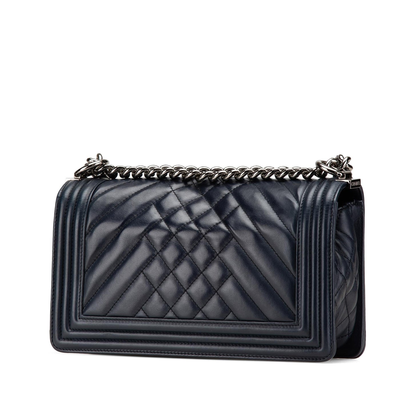 Chanel Chevron Lambskin Boy Flap Handbag