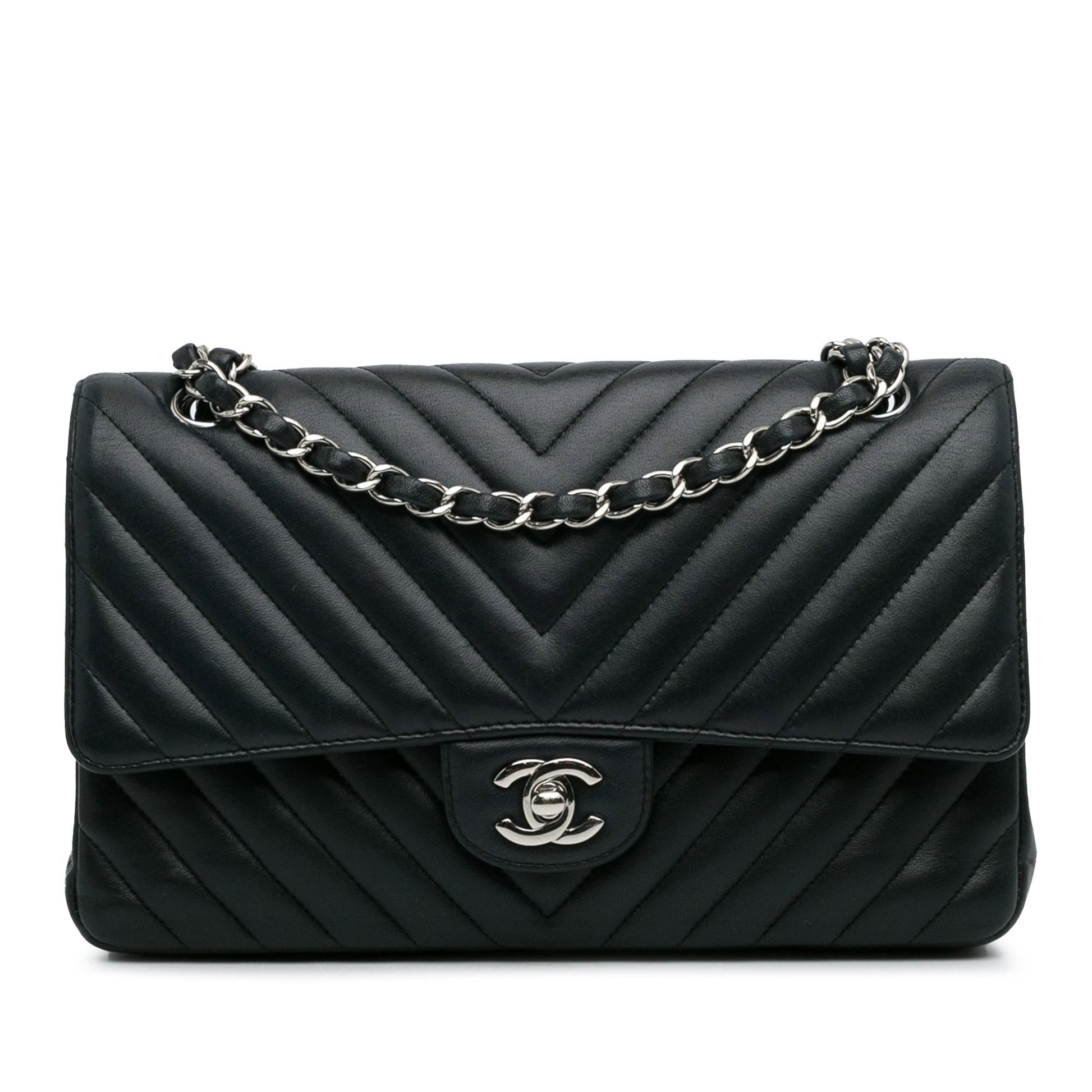 Chanel Chevron Lambskin Double Flap SHG-dzzHVL Handbag