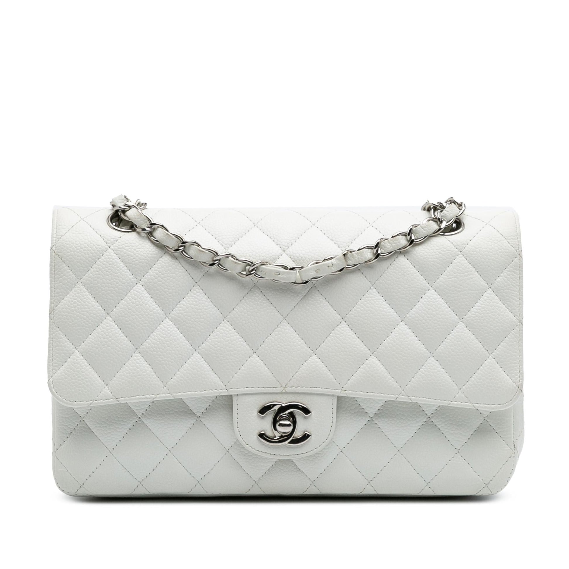 Chanel Classic Caviar Double Flap Handbag Flap 5