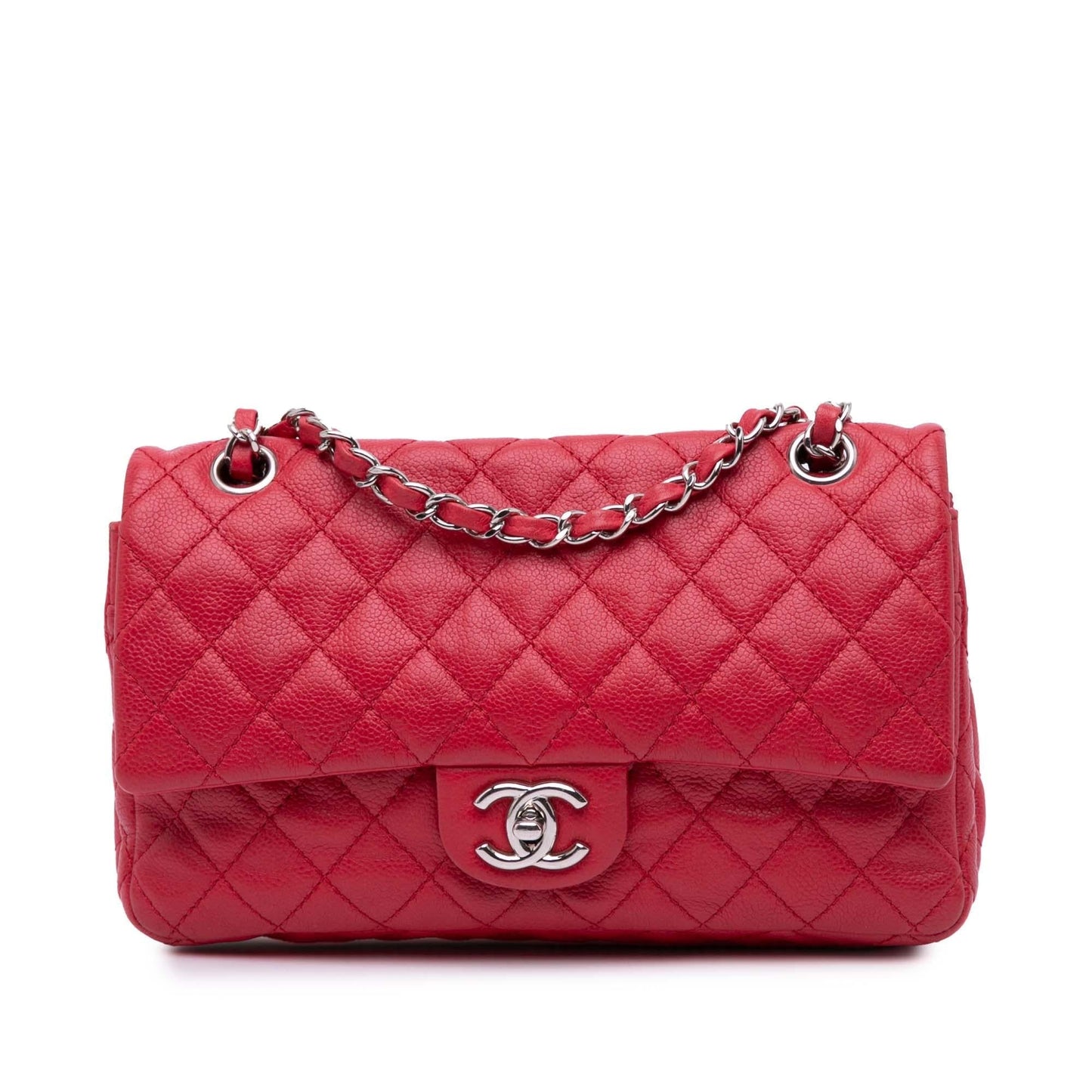 Chanel Classic Caviar Double Flap Handbag Flap 6