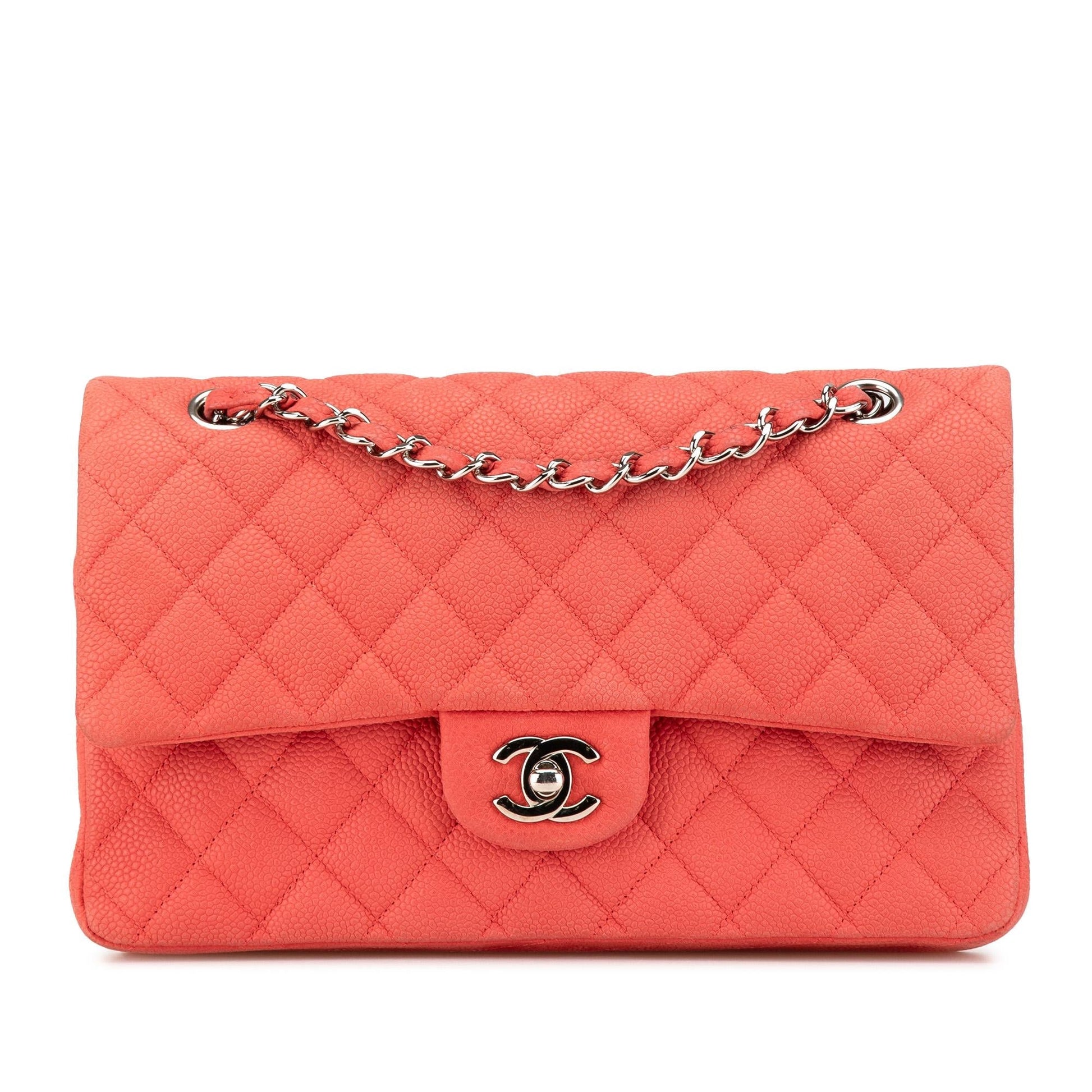 Chanel Classic Caviar Double Flap Handbag Flap 7