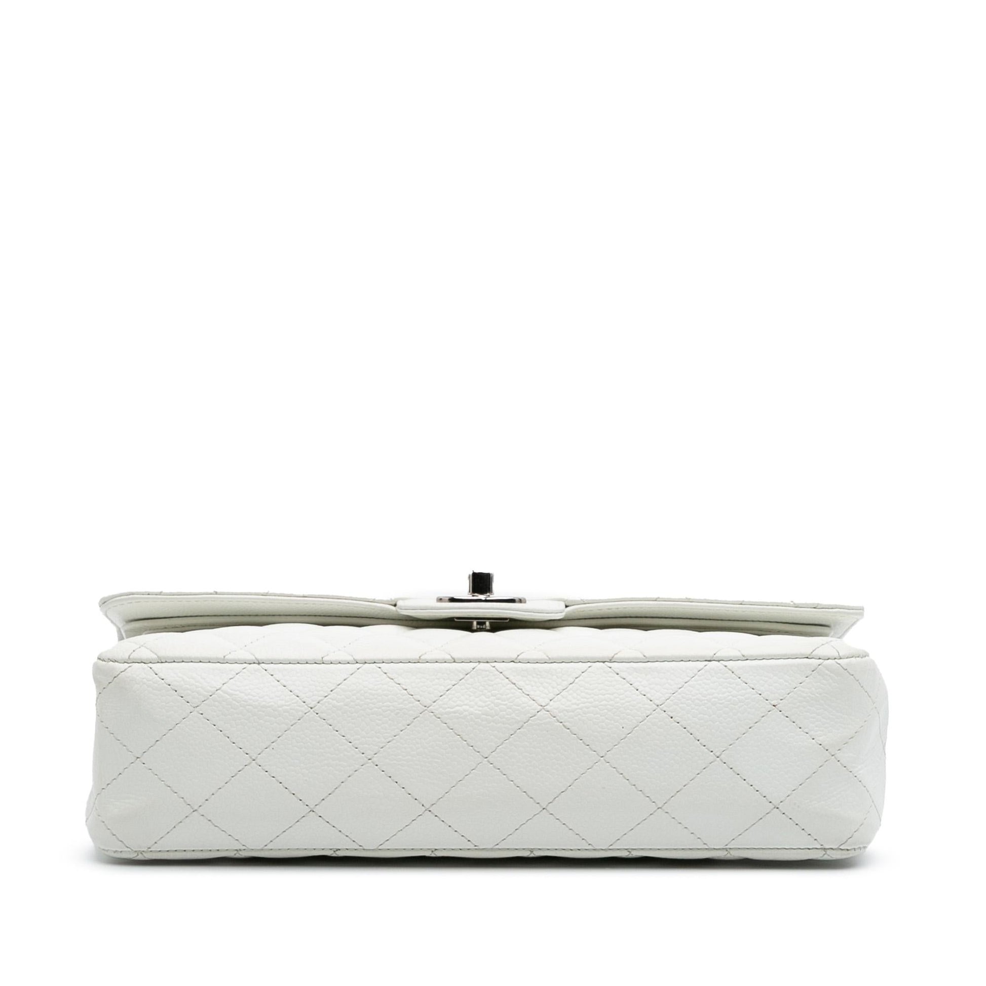 Chanel Classic Caviar Double Flap Handbag Flap 9