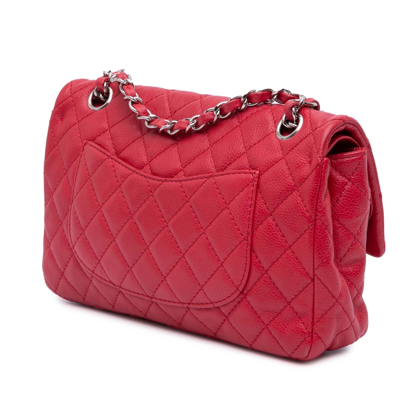Chanel Classic Caviar Double Flap Handbag Flap 8