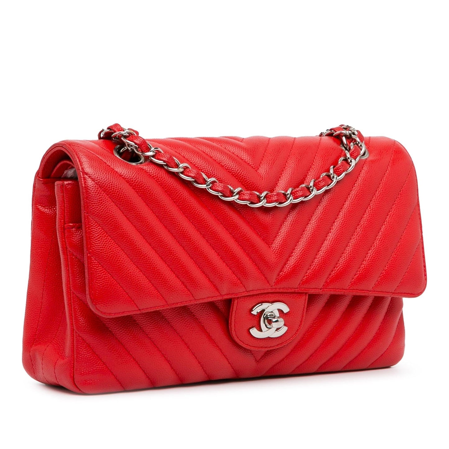 Chanel Classic Chevron Caviar Double Flap SHG-Cx8LmL Handbag