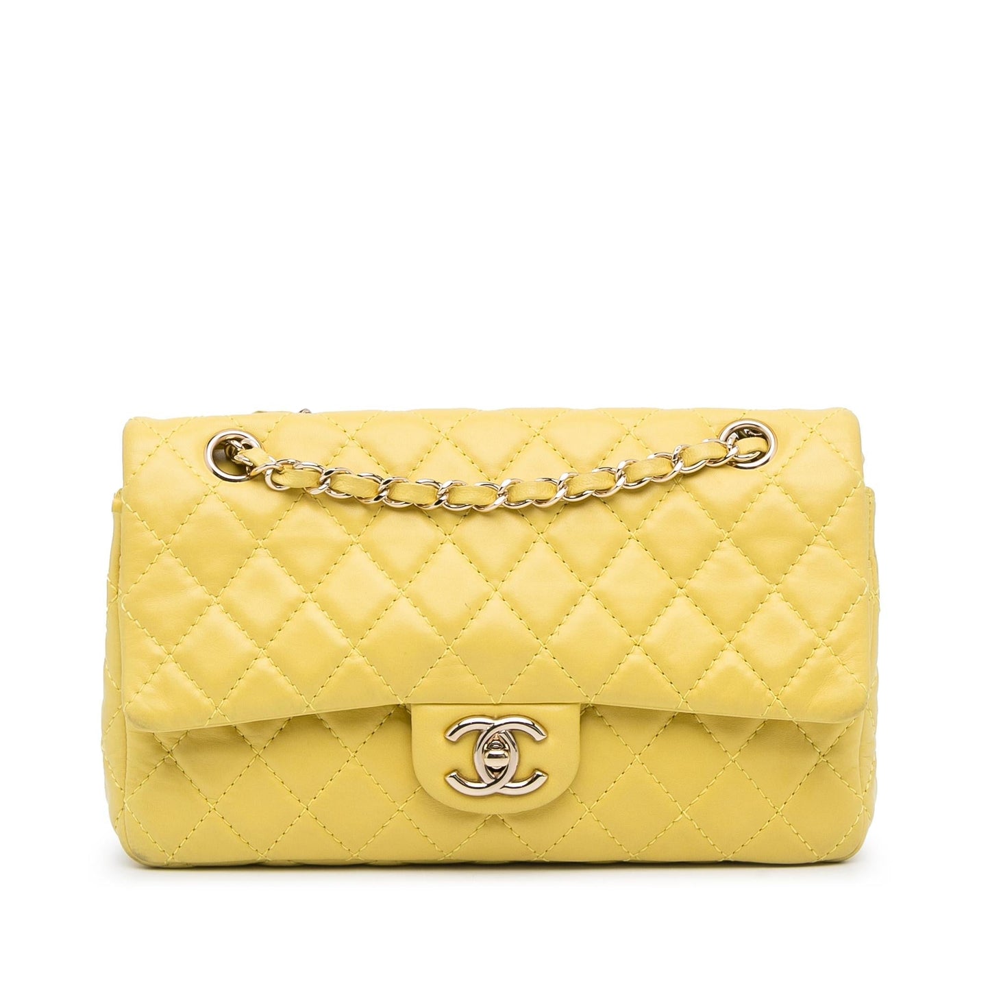 Chanel Classic Double Stitch Calfskin Double Flap Handbag