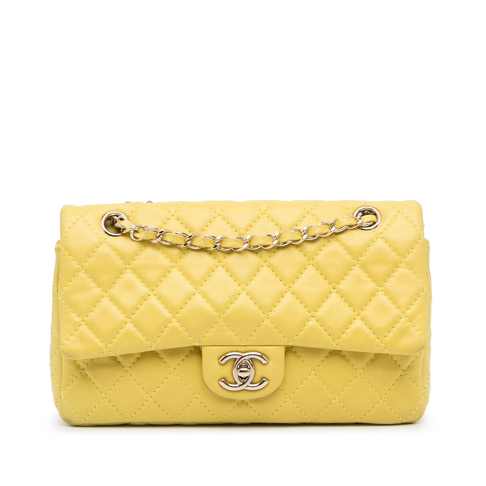 Chanel Classic Double Stitch Calfskin Double Flap Handbag