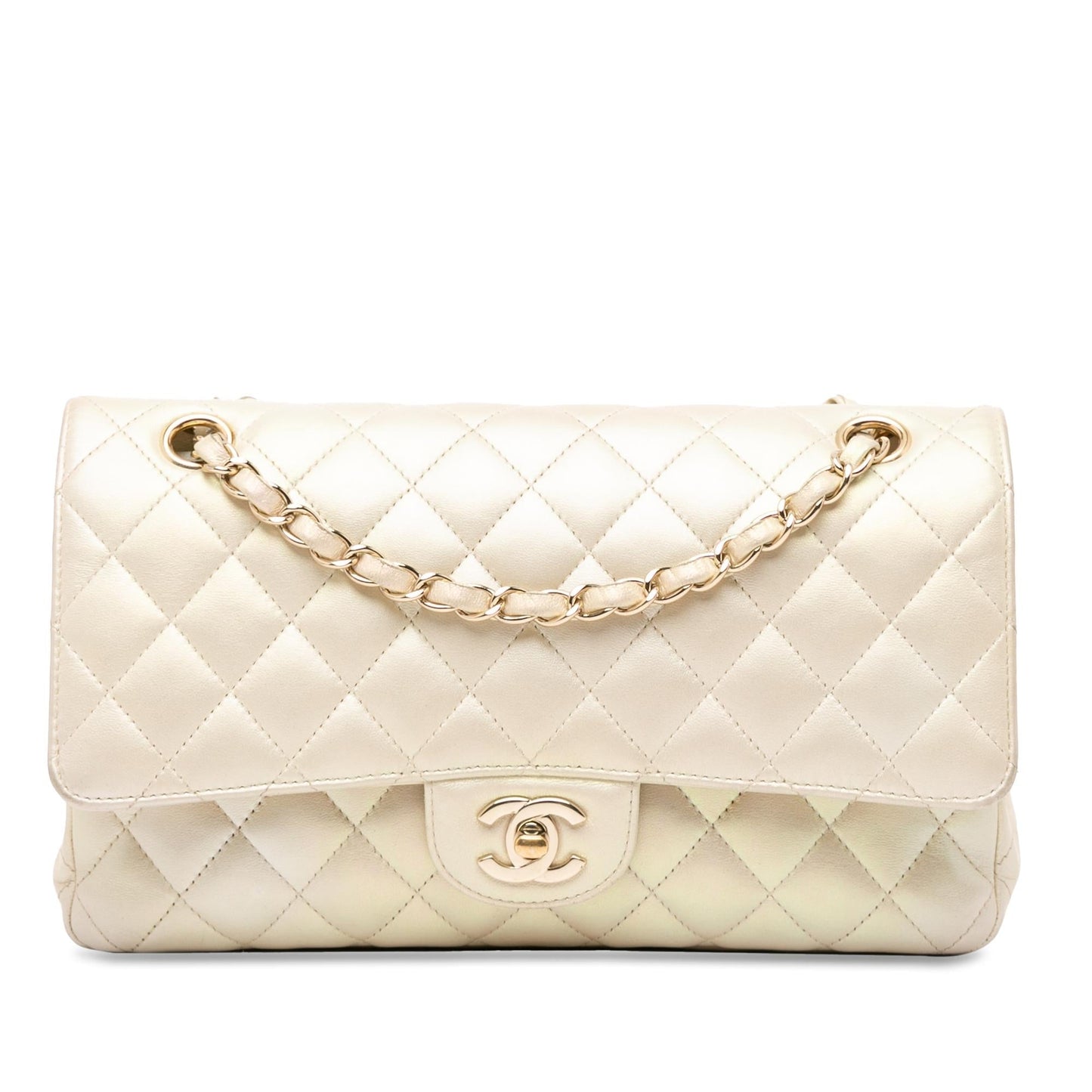 Chanel Classic Iridescent Lambskin Double Flap SHG-kXZTzR Handbag
