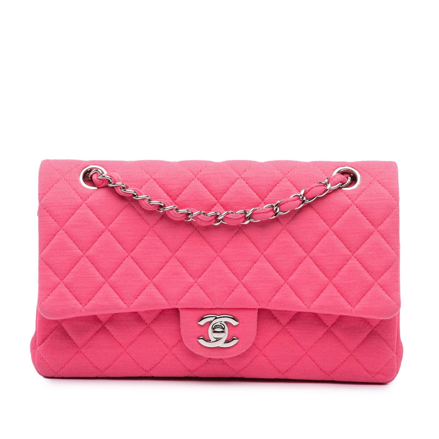 Chanel Classic Jersey Double Flap Handbag