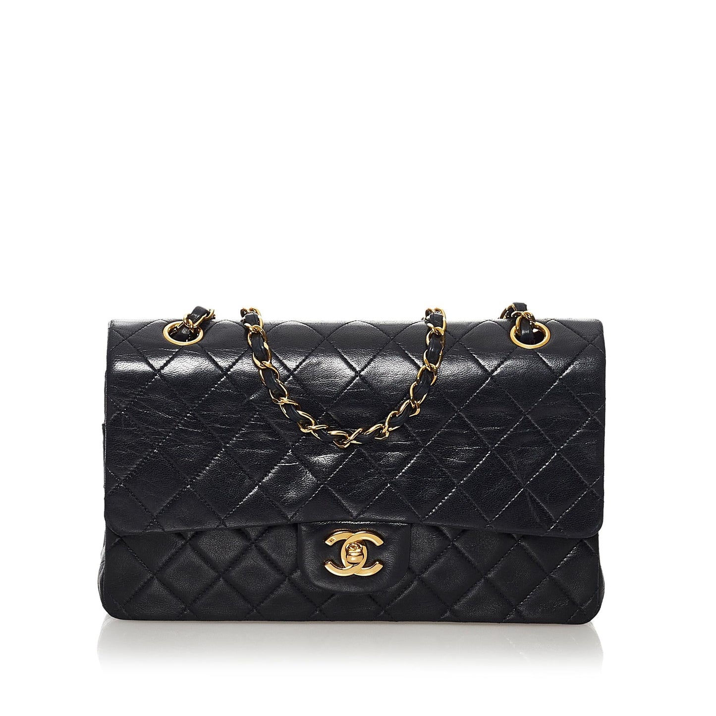 Chanel Classic Lambskin Double Flap SHG Handbag Flap Shg