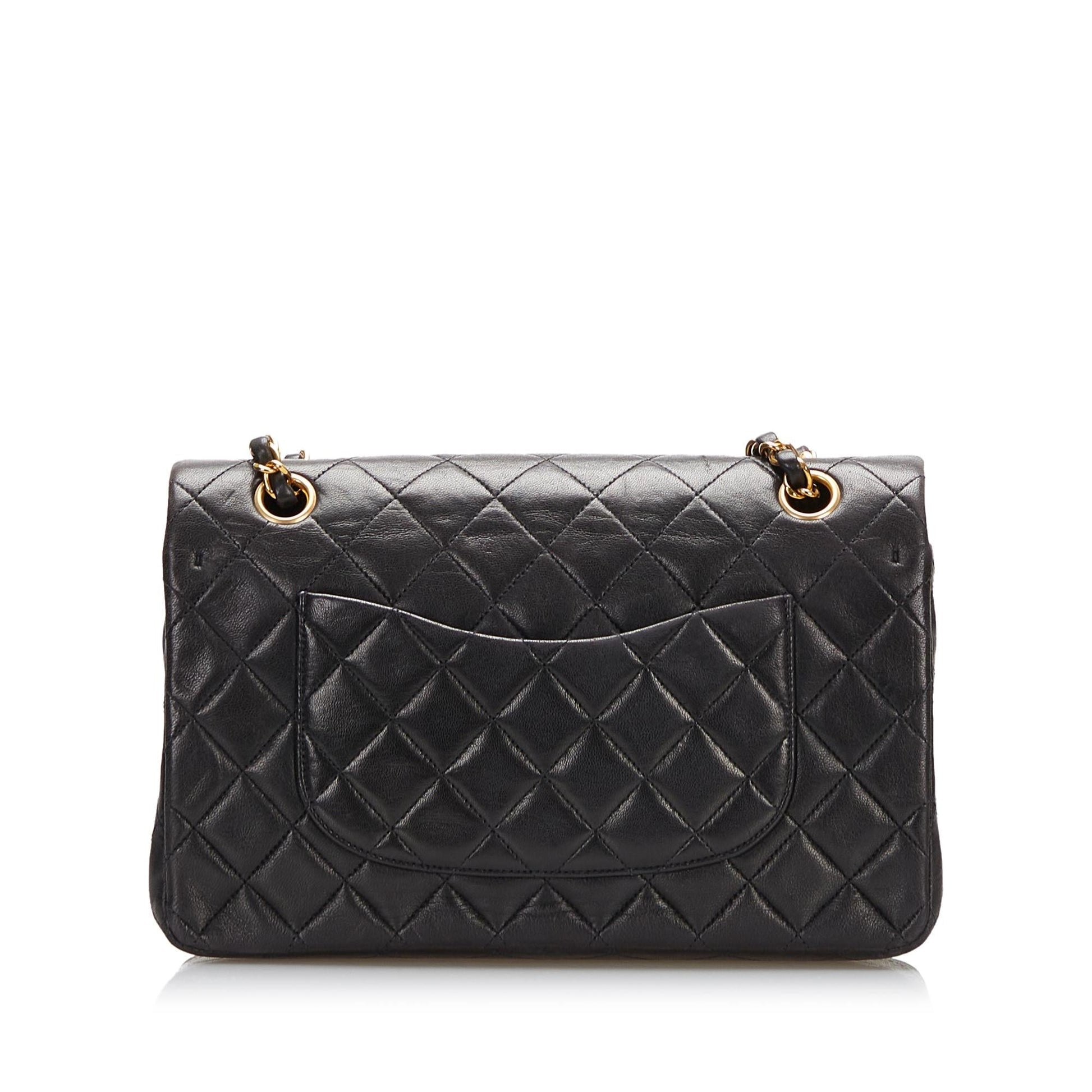 Chanel Classic Lambskin Double Flap SHG Handbag 9