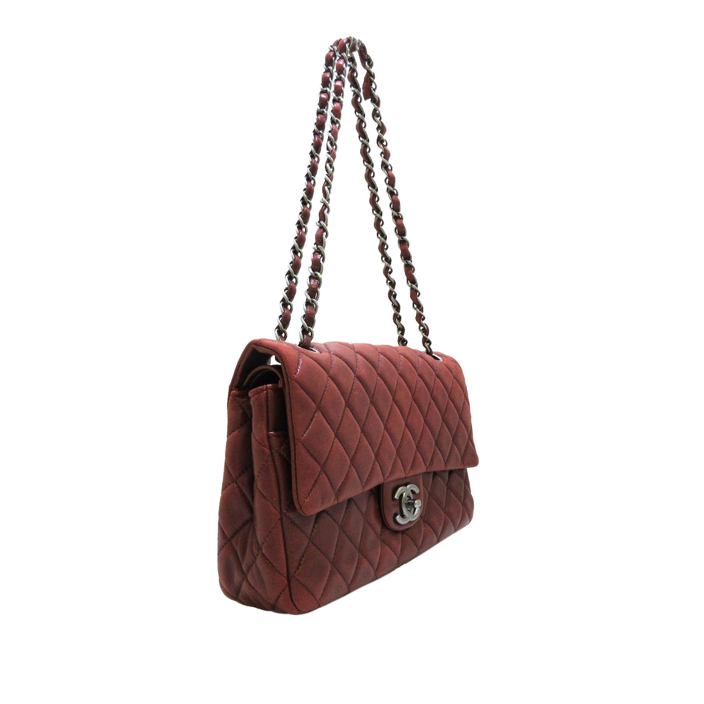 Chanel Classic Lambskin Double Flap SHG Handbag 11