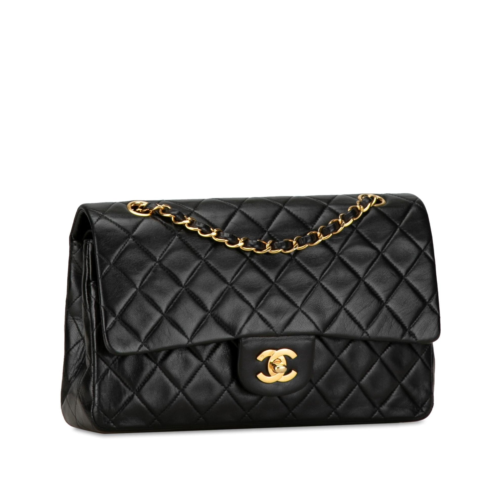 Chanel Classic Lambskin Double Flap SHG-Waqtih Handbag