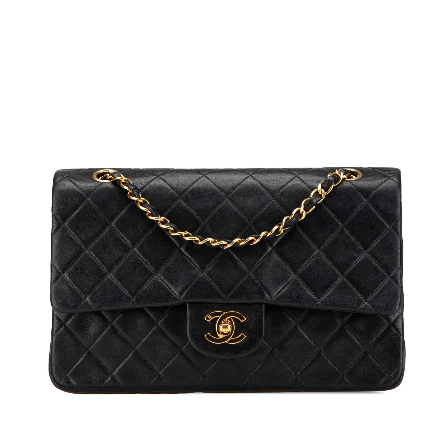 Chanel Classic Lambskin Double Flap Handbag Flap 3