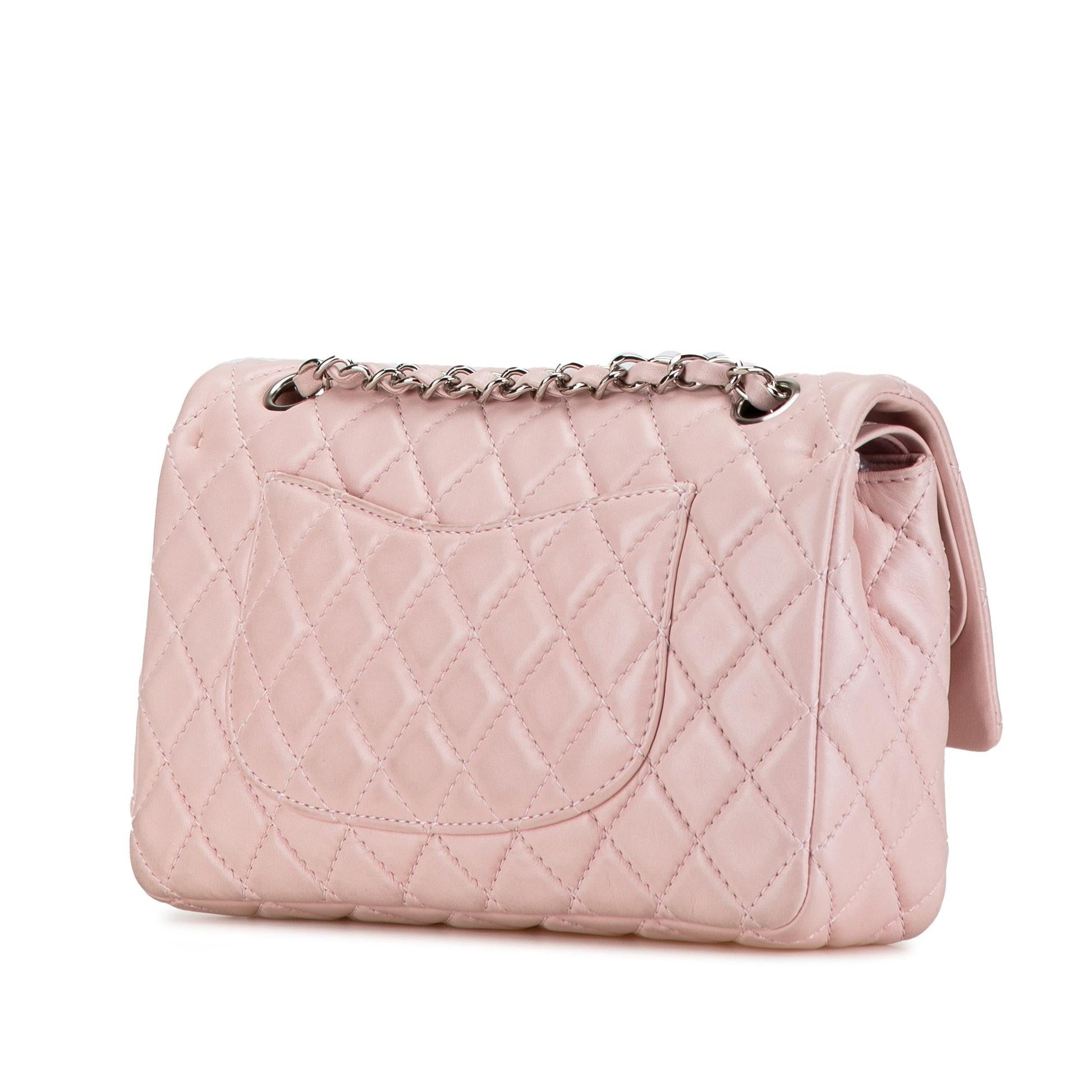 Chanel Classic Lambskin Double Flap Handbag Flap 6