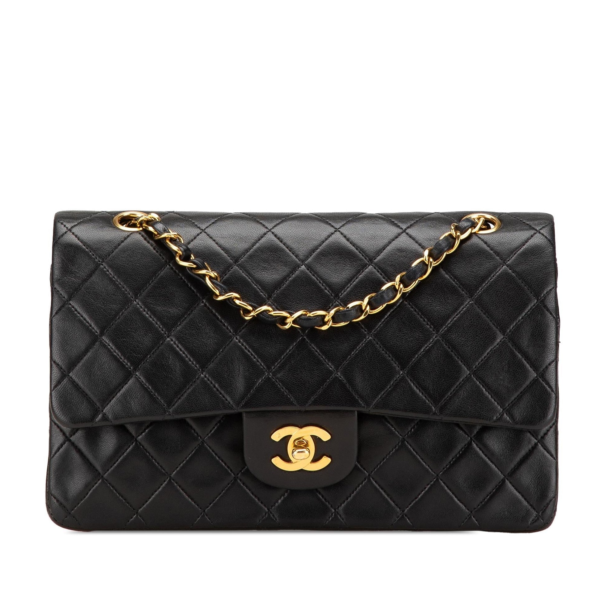 Chanel Classic Lambskin Double Flap Handbag Flap 8