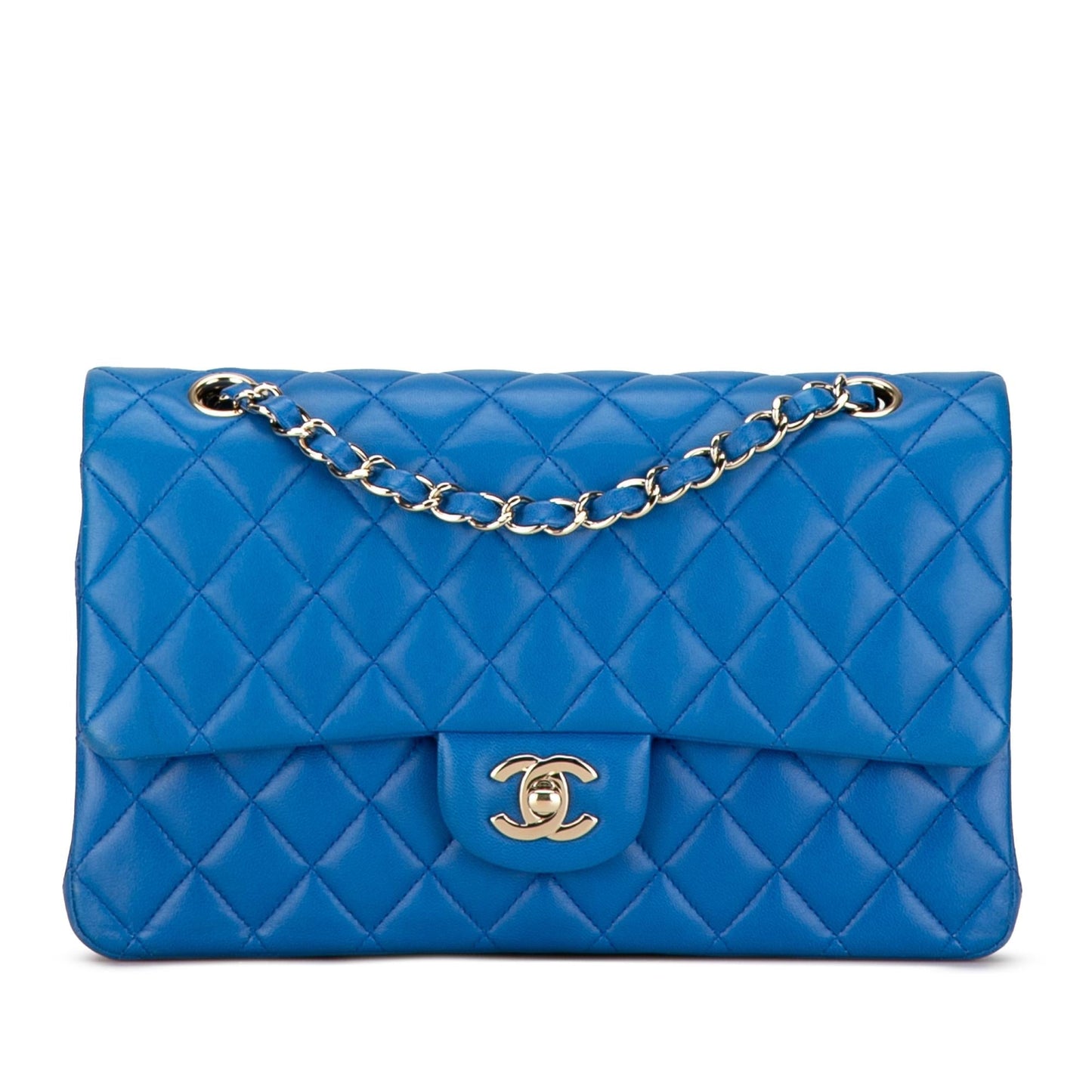 Chanel Classic Lambskin Double Flap Handbag Flap 22