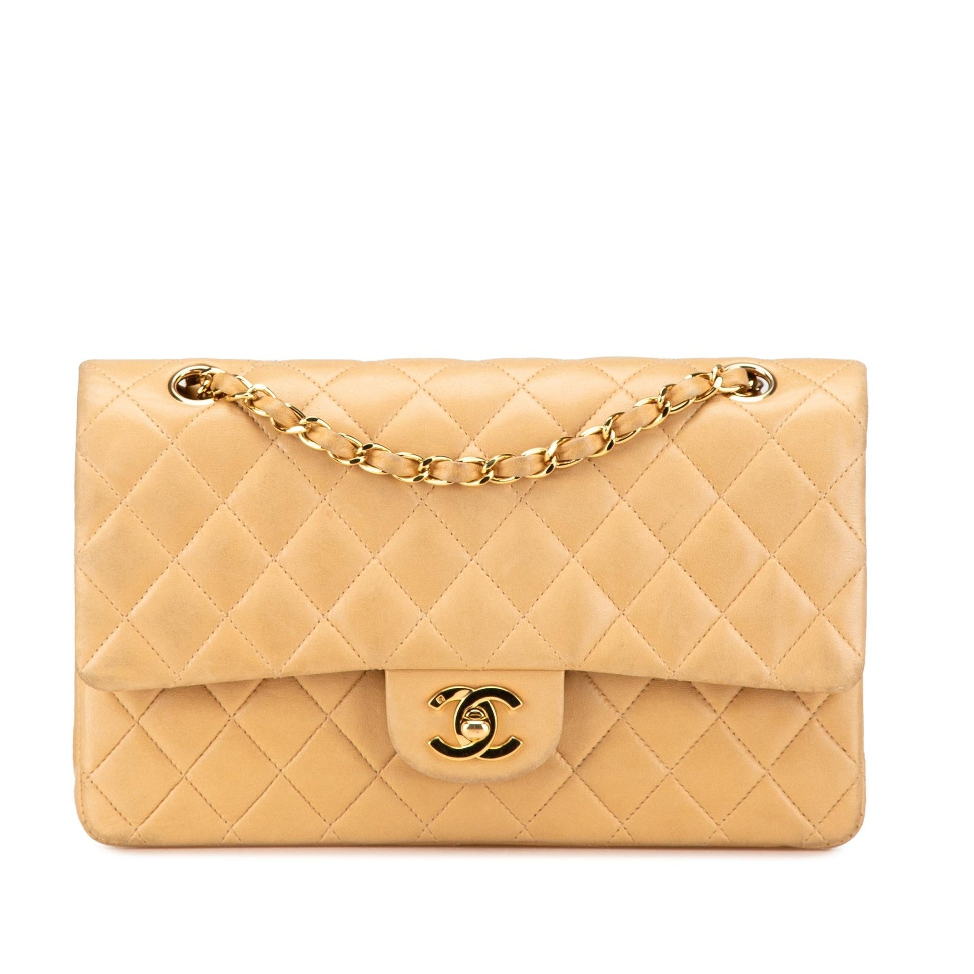 Chanel Classic Lambskin Double Flap Handbag Flap 24