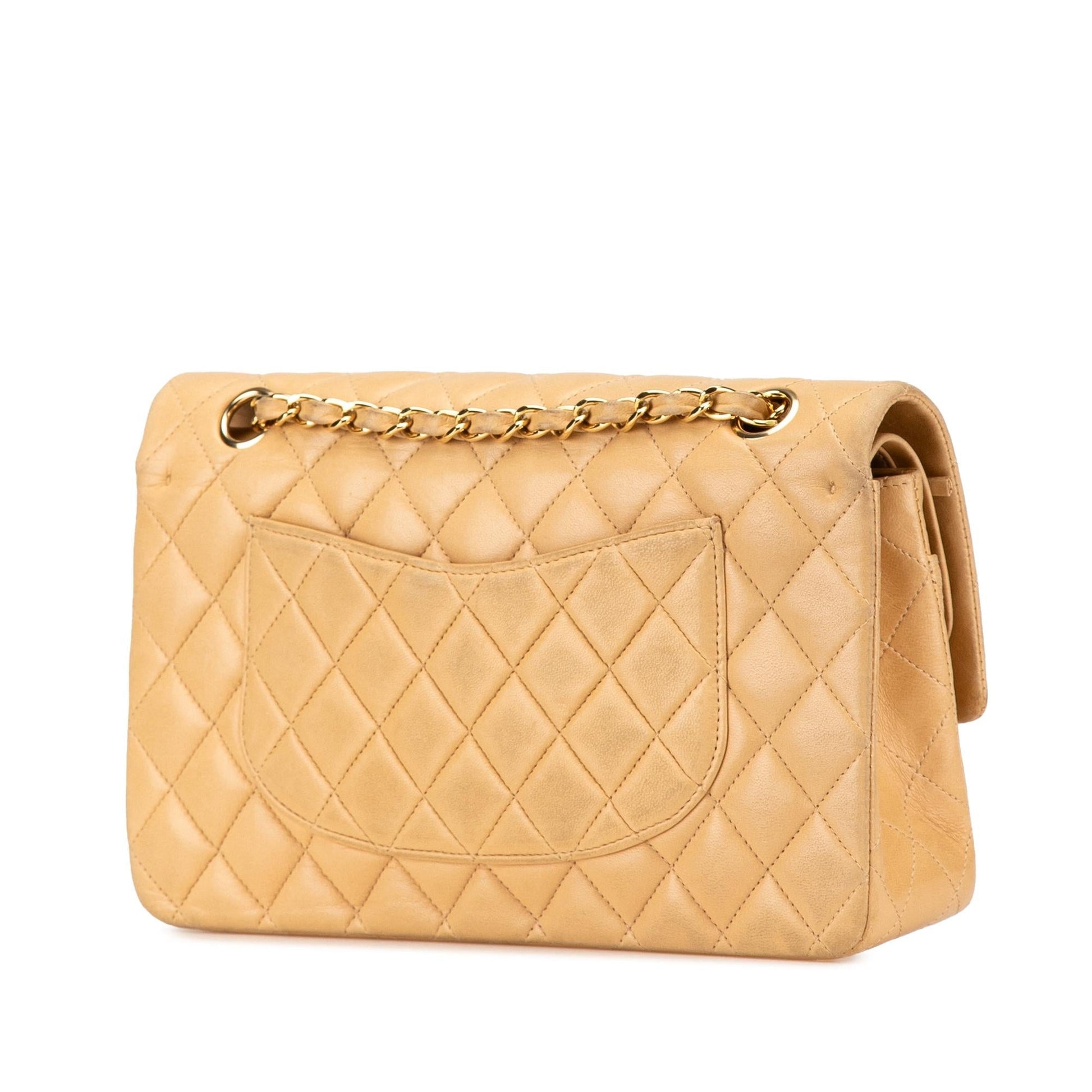 Chanel Classic Lambskin Double Flap Handbag Flap 24