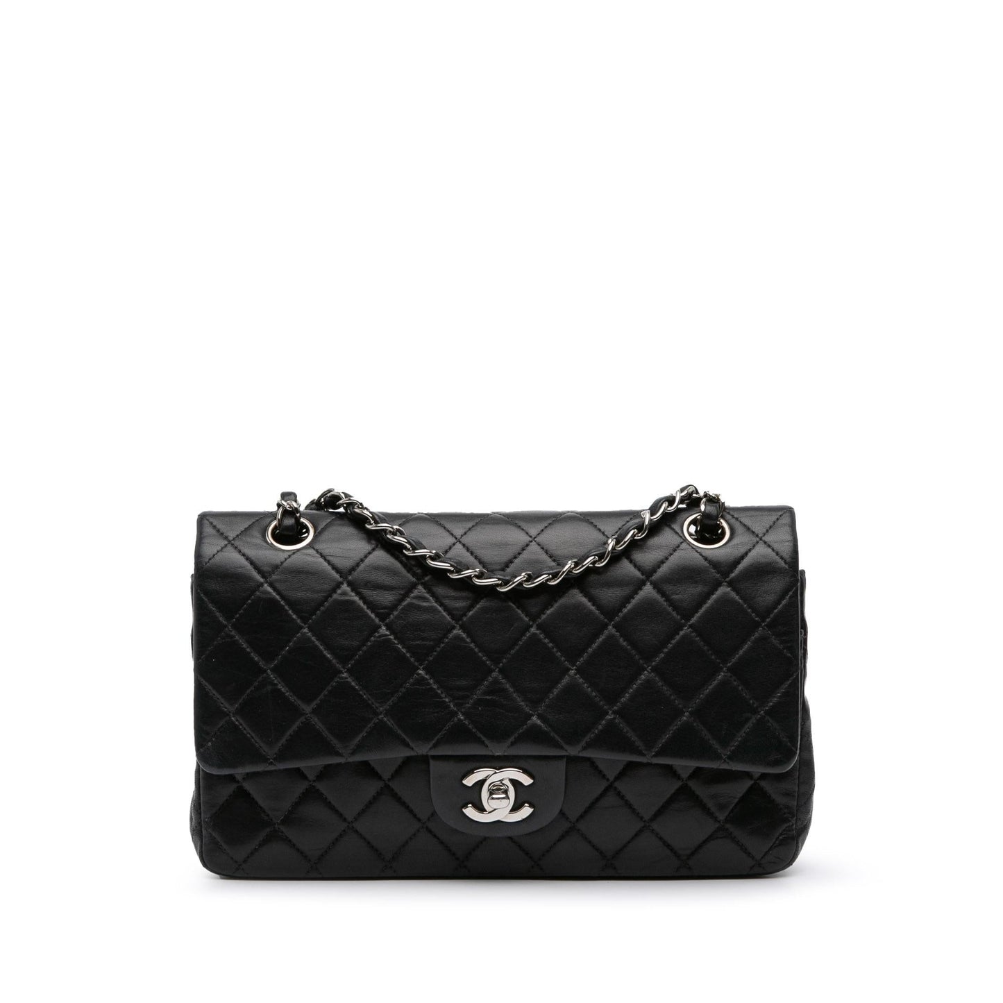 Chanel Classic Lambskin Double Flap Handbag Flap 23