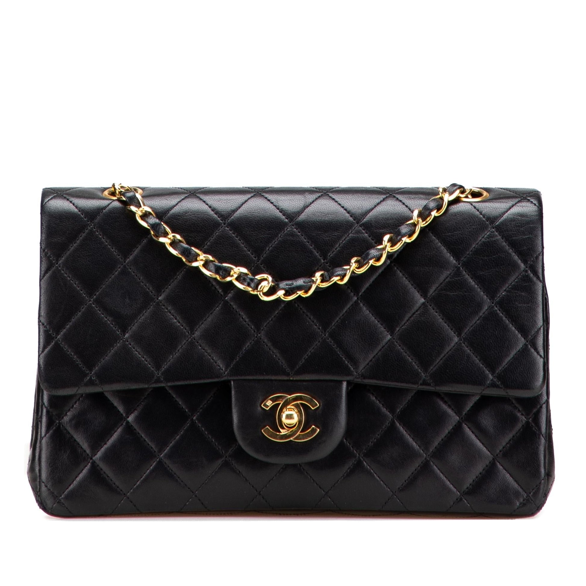 Chanel Classic Lambskin Double Flap Handbag Flap 29