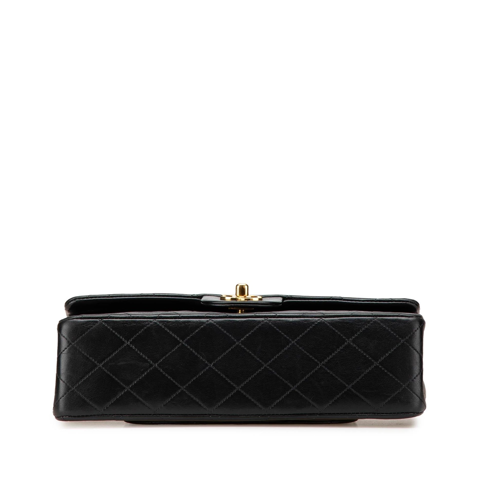 Chanel Classic Lambskin Double Flap Handbag Flap 35