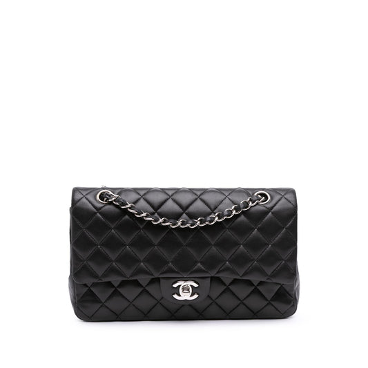 Chanel Classic Lambskin Double Flap Handbag Flap 38